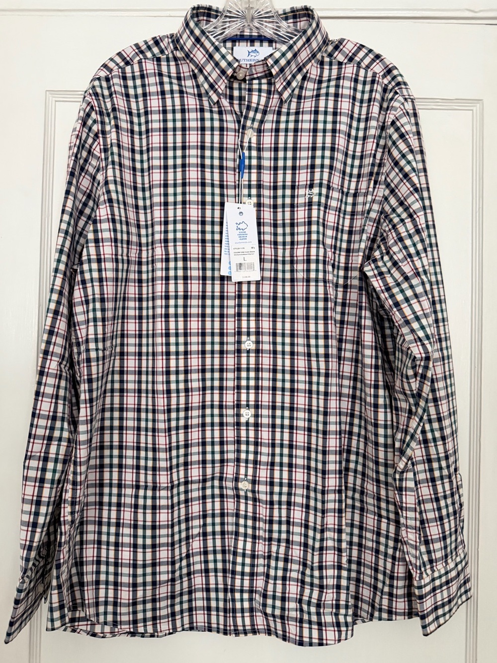 Southern Tide Charleston Sport shirt plaid men’s L